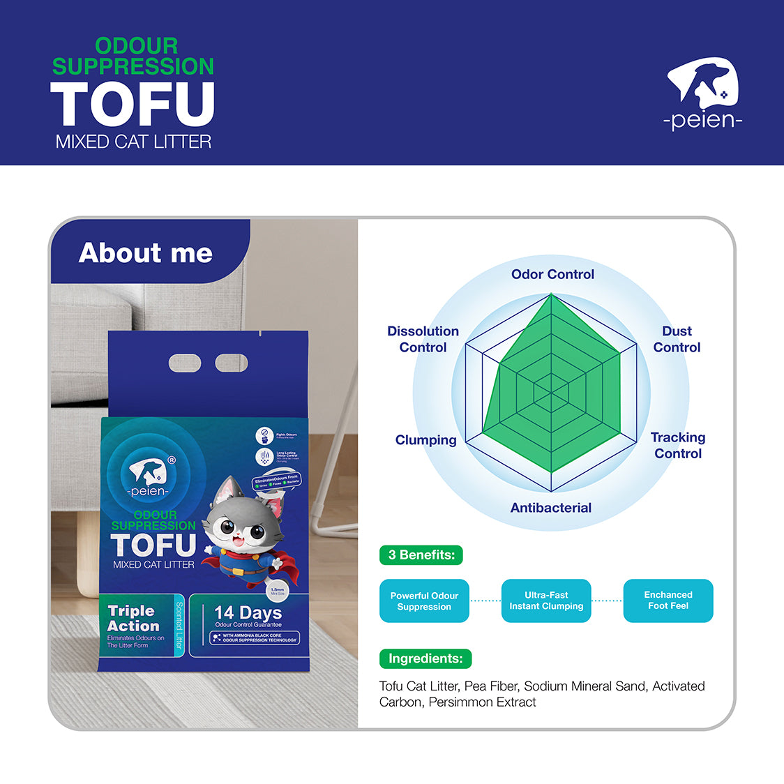 Odour Suppression Tofu - 8L/2.6KG