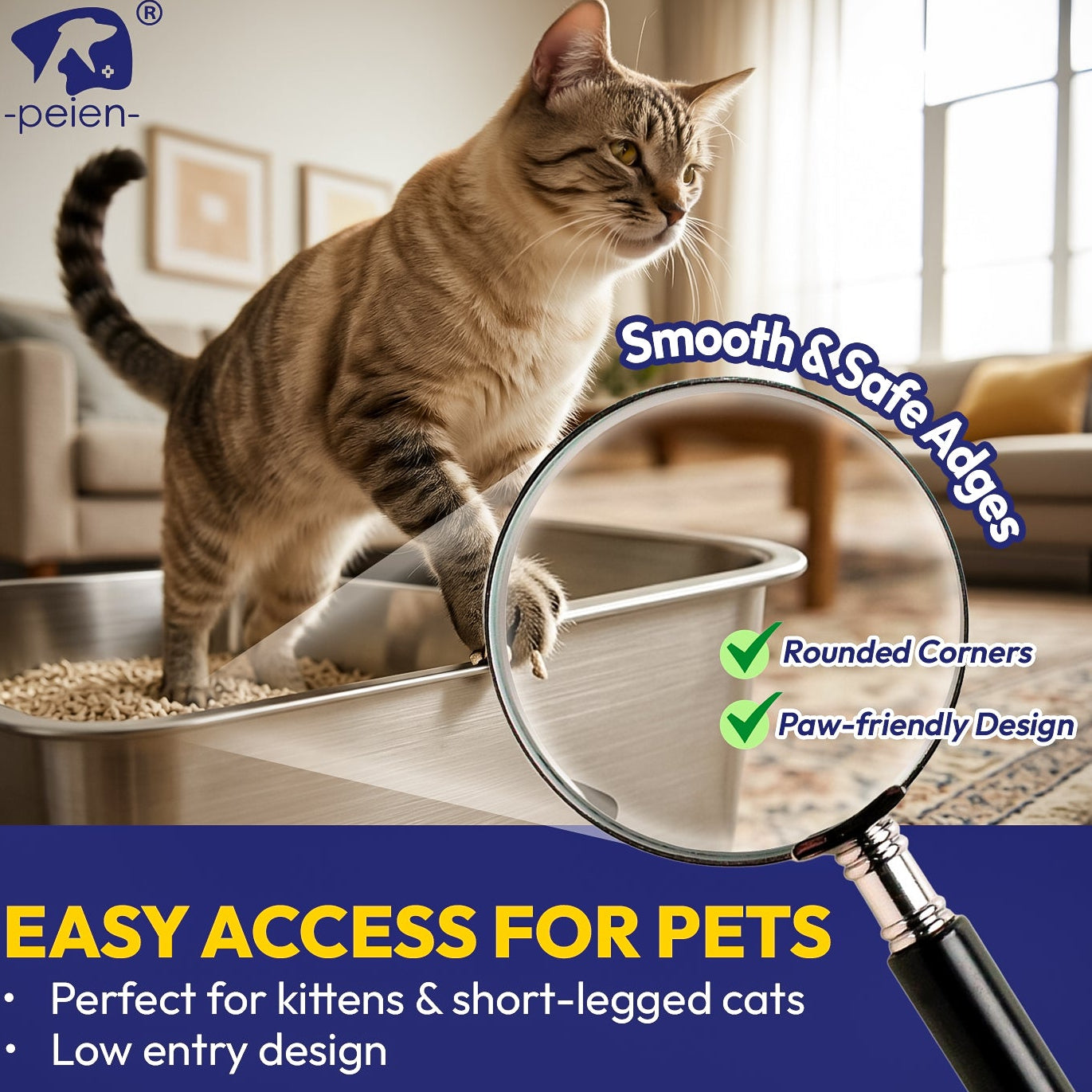 Stainless Steel Cat Litter Box